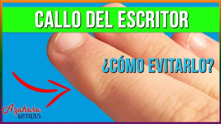 callos en los dedos de las manos por escribir