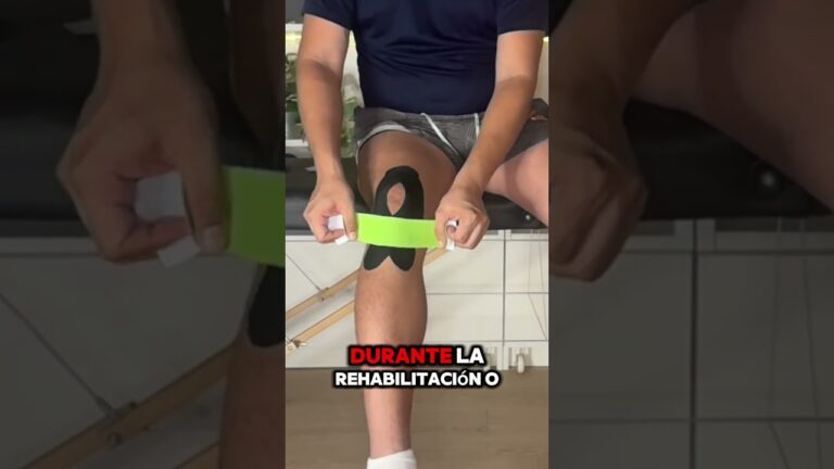 como colocar vendas kinesiologicas en la rodilla