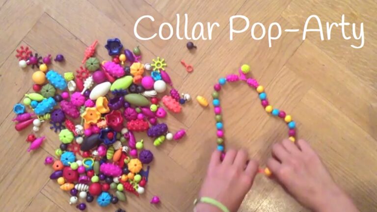 como hacer collares con niños de preescolar