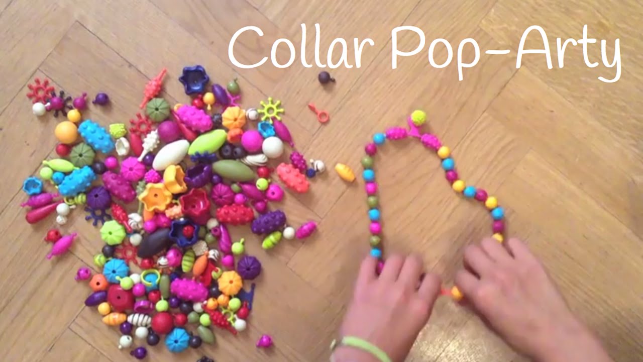 como hacer collares con niños de preescolar