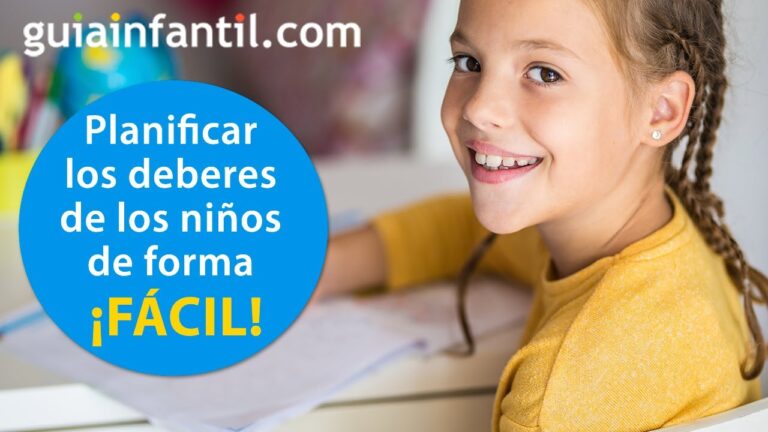 como organizar los deberes de los niños