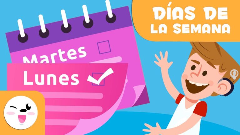 dias de la semana actividades para niños
