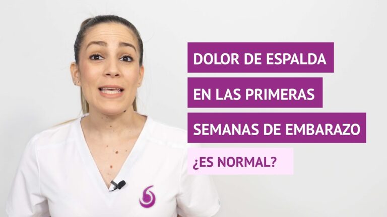 dolor de espalda baja embarazo primer trimestre