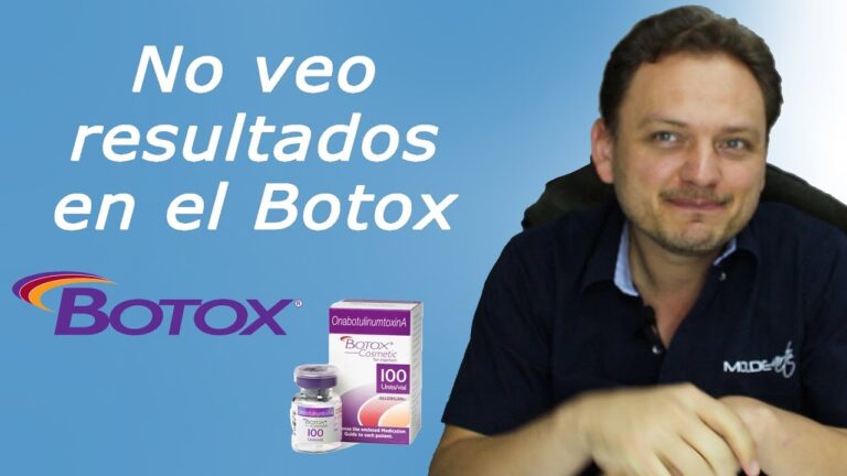 en cuanto tiempo se ven los resultados del botox