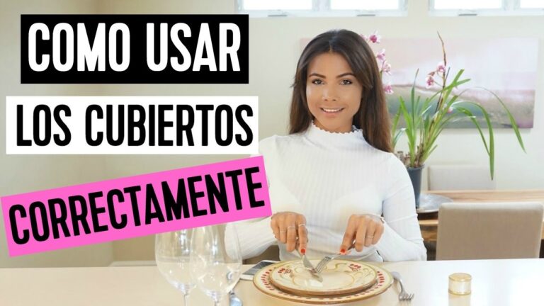 forma correcta de utilizar los cubiertos
