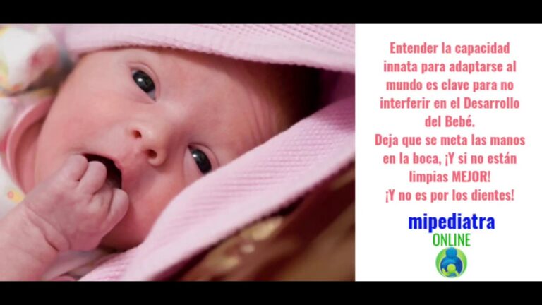 mi bebe se chupa mucho las manos