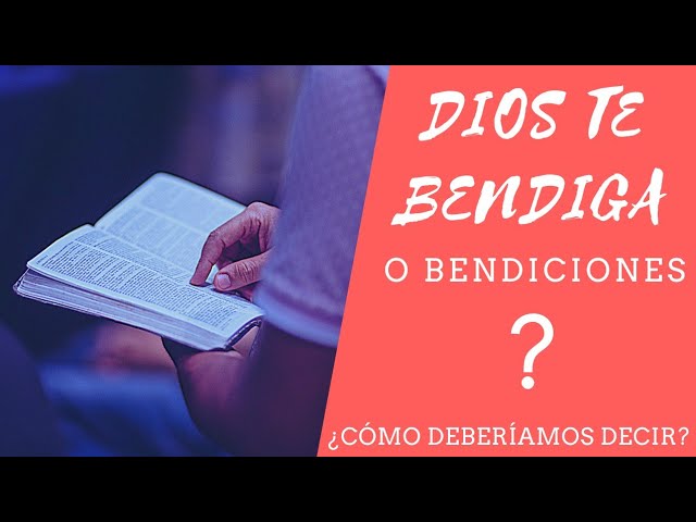 que responder cuando te dicen dios te bendiga