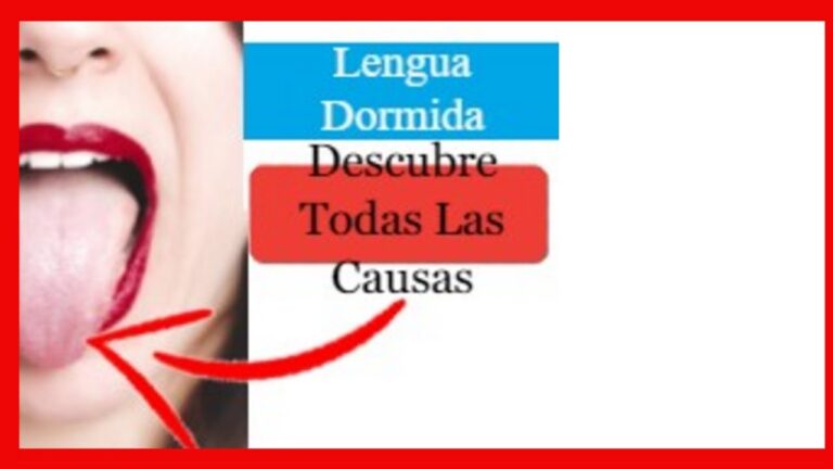 que significa cuando se duerme la lengua