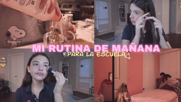 rutina de la mañana para ir al colegio